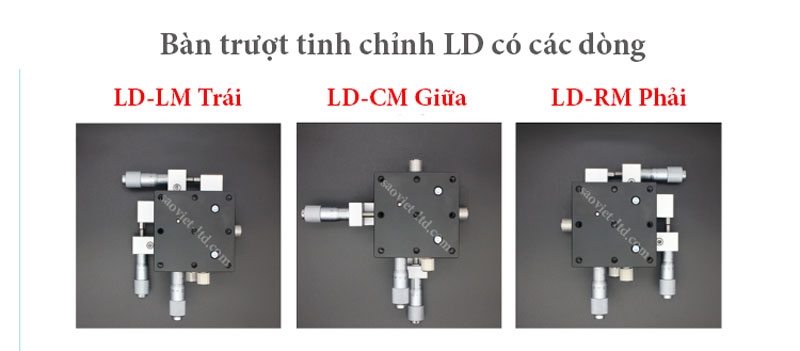Bộ Bàn Tinh Chỉnh Quang Học Xoay Ba Trục XYZ  Kiểu LD