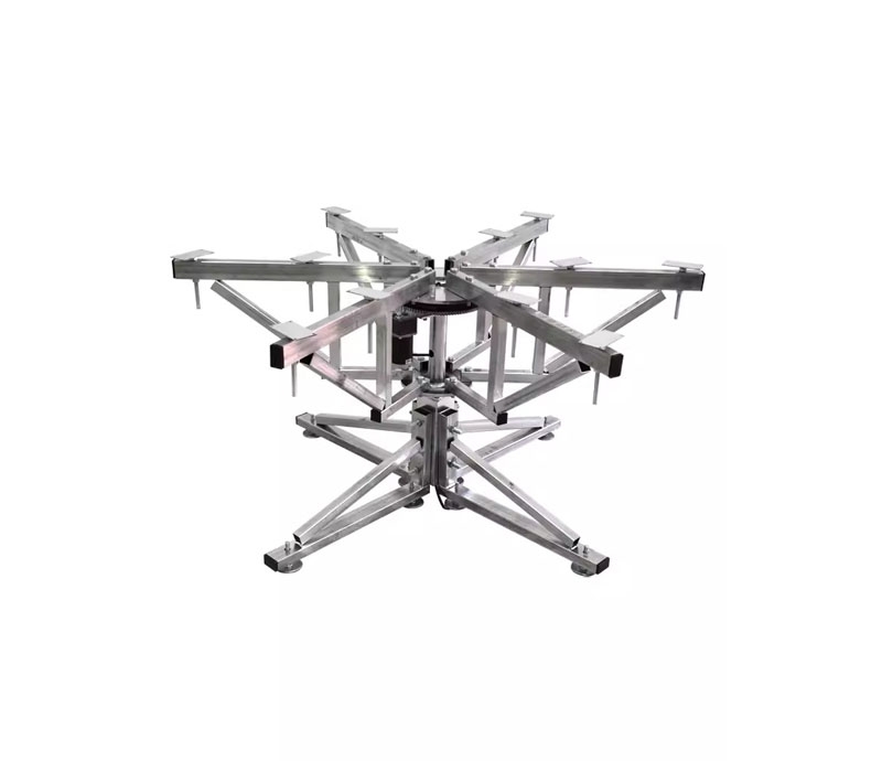 Bàn xoay 360 độ khung thép cho mâm xoay bàn ăn nhà hàng khách sạn có điều khiển từ xa