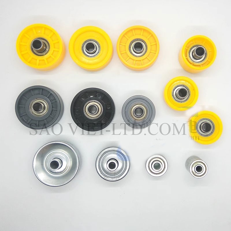 Bánh xe con lăn nhựa dây truyền lắp ráp