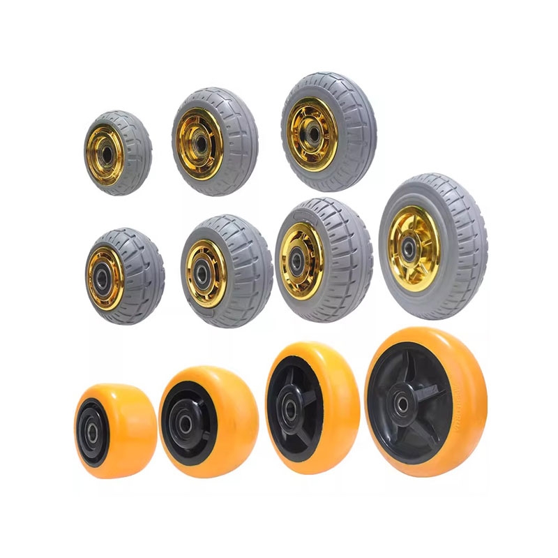 Bánh xe đơn PU/Nylon/Cao su kích thước 1.5, 2, 3, 6, 8 inch