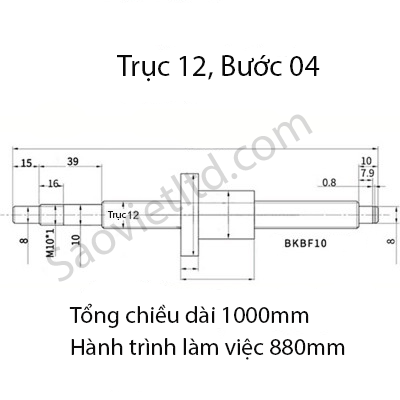 Bộ Đai Ốc Vít Me TBI Kiểu SFU1204