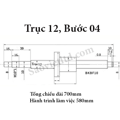 Bộ Đai Ốc Vít Me TBI Kiểu SFU1204