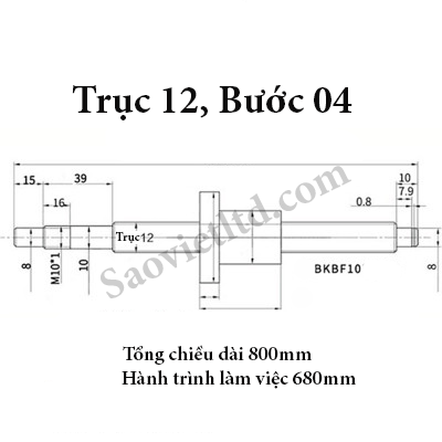 Bộ Đai Ốc Vít Me TBI Kiểu SFU1204