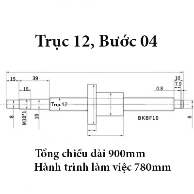 Bộ Đai Ốc Vít Me TBI Kiểu SFU1204