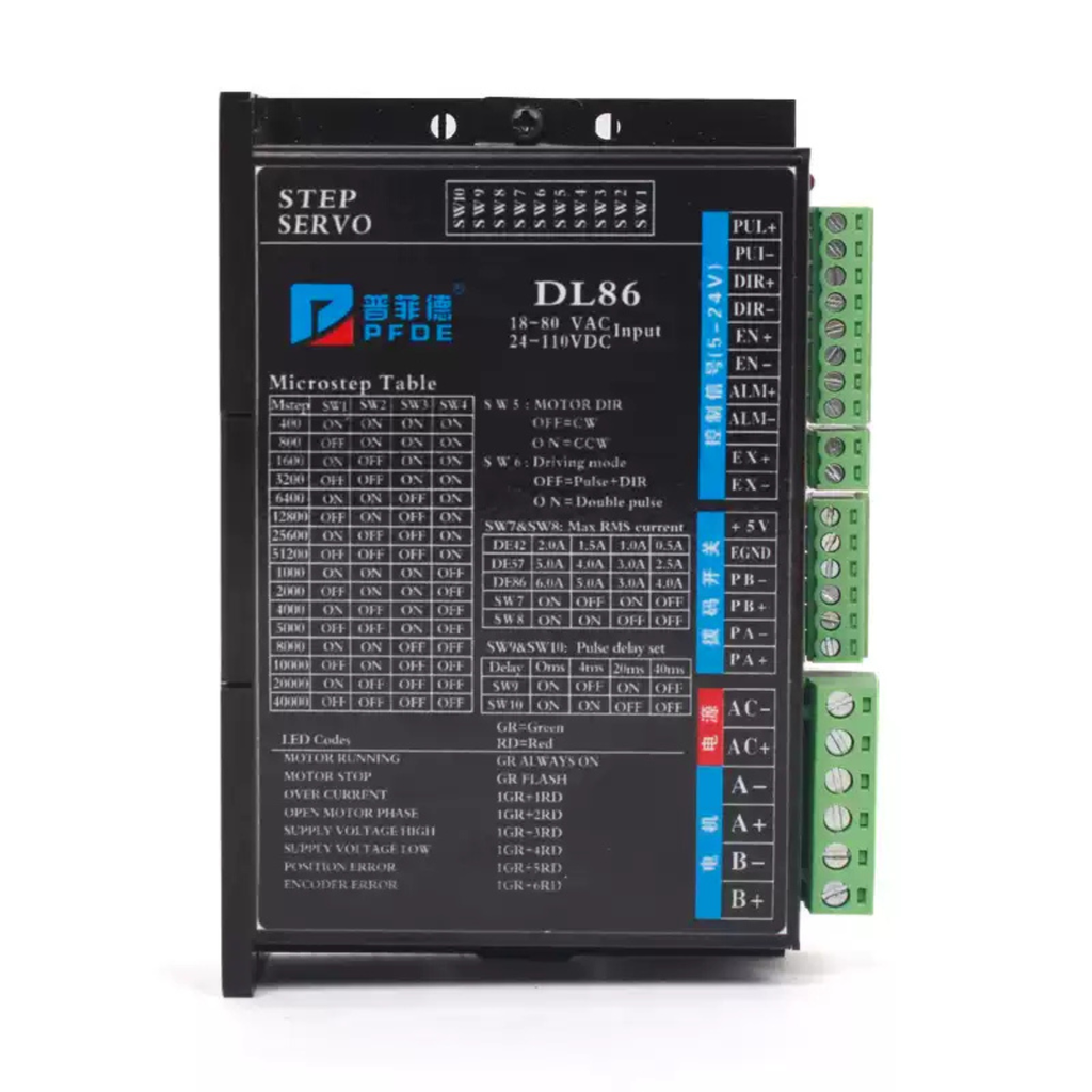 Bộ Điều Khiển Động Cơ Bước Vòng Kín  Pfide 86 HBS86H/DL86/2HSS86H-A