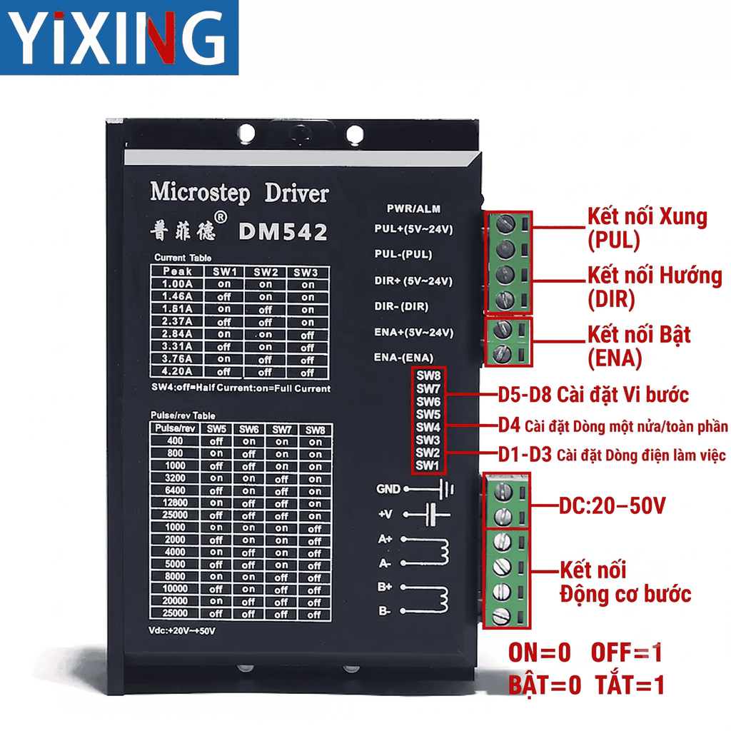 Bộ Kit Động Cơ Bước Pfide 57 Mô-men Xoắn Cao 1.2N/1.8N/2.3/2.8N/3.6N