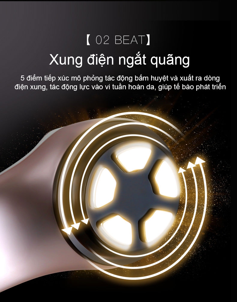 Máy massage mặt thẩm mý viện spa toàn thân giúp thon gọn cơ thể 5 chức năng cao cấp KD9907