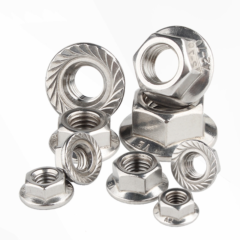 Đai Ốc Liền Long Đen Mặt Bích Chống Xoay
