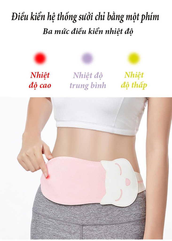 Đai quấn nhiệt giảm đau bụng lạnh bụng, giữ ấm cơ thể KD886A