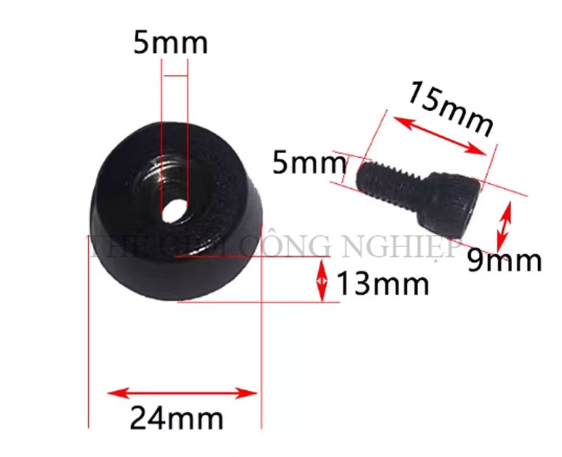 Đầu chặn giảm chấn hành trình CNC – Giới hạn hành trình máy điêu khắc, gỗ đá, chống va đập, thép chịu lực