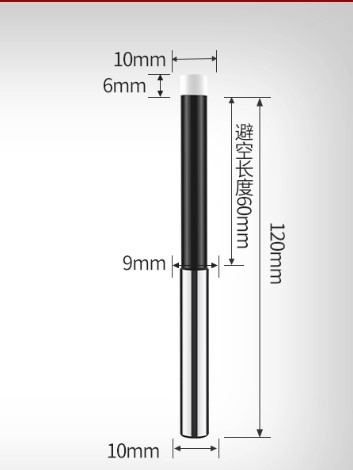 Đầu Dò Tâm Cơ Đầu Gốm CNC Phi 10 Loại 86mm/90mm/120mm / 130mm