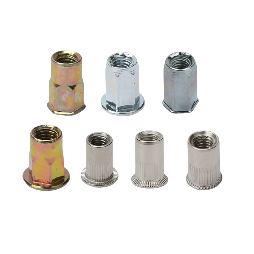 Đinh tán thép không gỉ đầu phẳng có sọc, đầu chìm, đầu vít lục giác  M3 M4 M5 M6