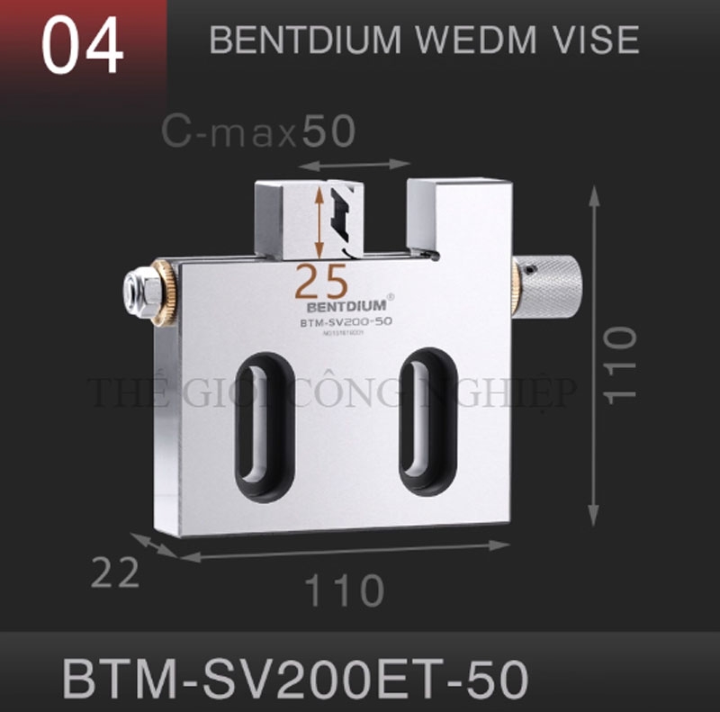 Ê-tô kẹp phôi cắt dây CNC – Đồ gá chậm, phụ kiện máy cắt dây, ê-tô phẳng inox độ chính xác cao