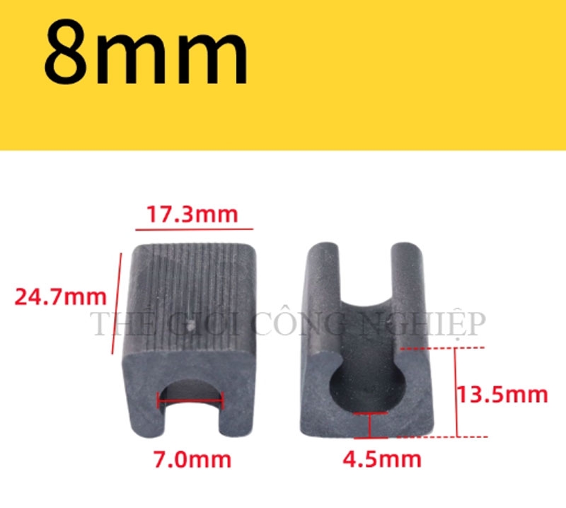 Kẹp nhựa chữ U cố định chân ghế hội nghị – Kẹp ống thép