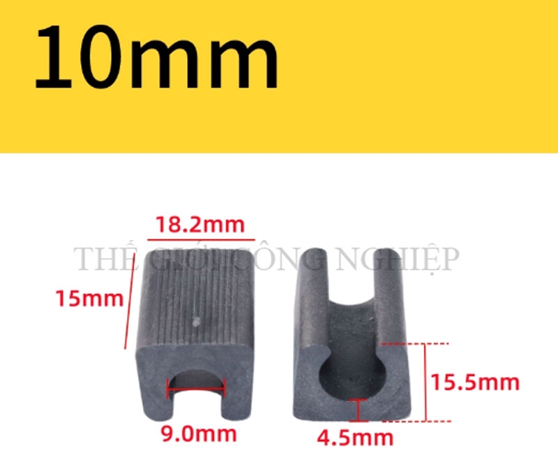Kẹp nhựa chữ U cố định chân ghế hội nghị – Kẹp ống thép