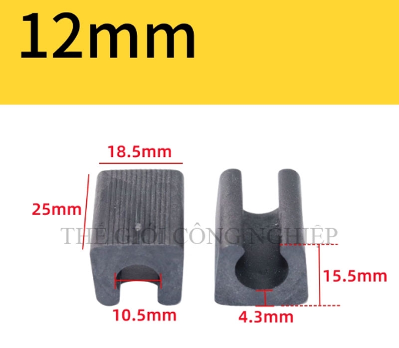 Kẹp nhựa chữ U cố định chân ghế hội nghị – Kẹp ống thép