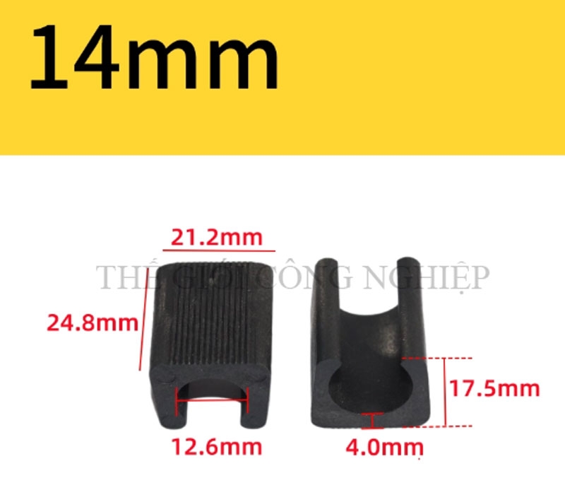 Kẹp nhựa chữ U cố định chân ghế hội nghị – Kẹp ống thép