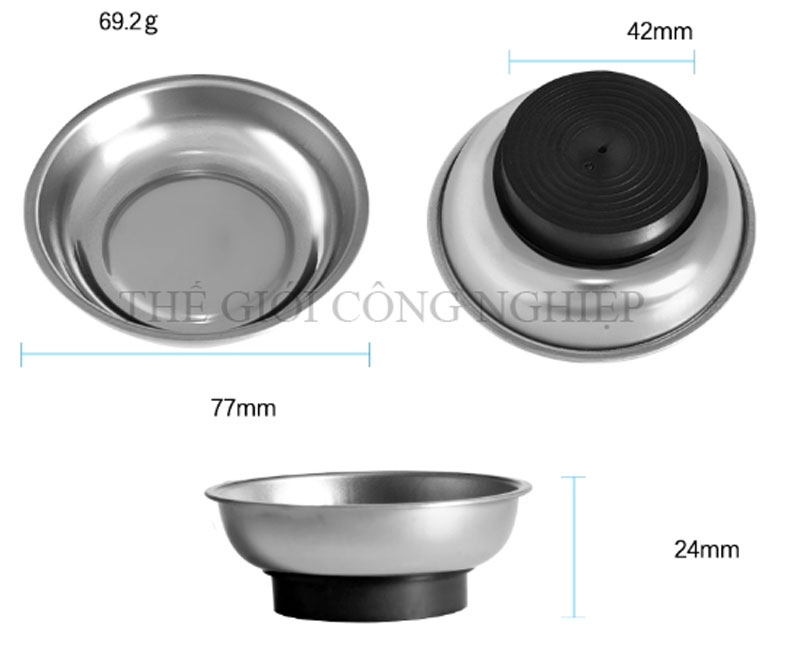 Khay từ tính đựng ốc vít inox 304 – Khay nam châm giữ linh kiện, phụ kiện điện tử, dụng cụ sửa chữa tiện lợi