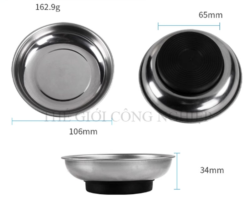 Khay từ tính đựng ốc vít inox 304 – Khay nam châm giữ linh kiện, phụ kiện điện tử, dụng cụ sửa chữa tiện lợi