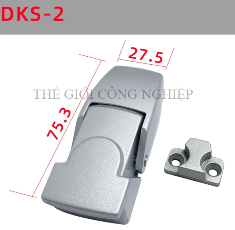 Khóa tủ điện DKS-1 / DK604-1 | Khóa chốt ẩn, khóa tủ cơ khí có chìa, màu đen mờ