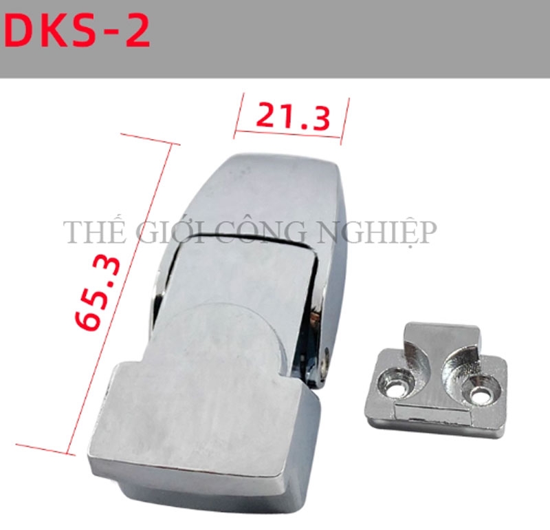 Khóa tủ điện DKS-1 / DK604-1 | Khóa chốt ẩn, khóa tủ cơ khí có chìa, màu đen mờ