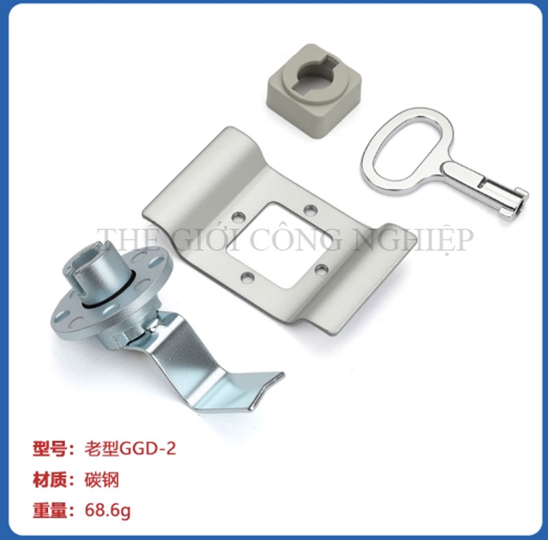 Khóa tủ điện GGD 807 – Khóa tay gạt liên động, dùng cho tủ điện vỏ sắt, tủ phân phối điện.