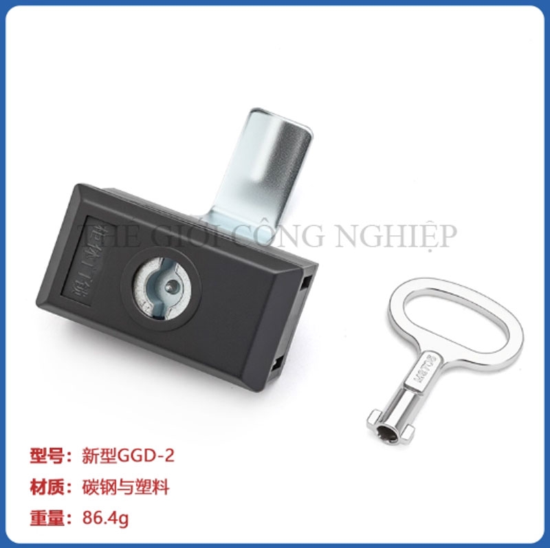 Khóa tủ điện GGD 807 – Khóa tay gạt liên động, dùng cho tủ điện vỏ sắt, tủ phân phối điện.