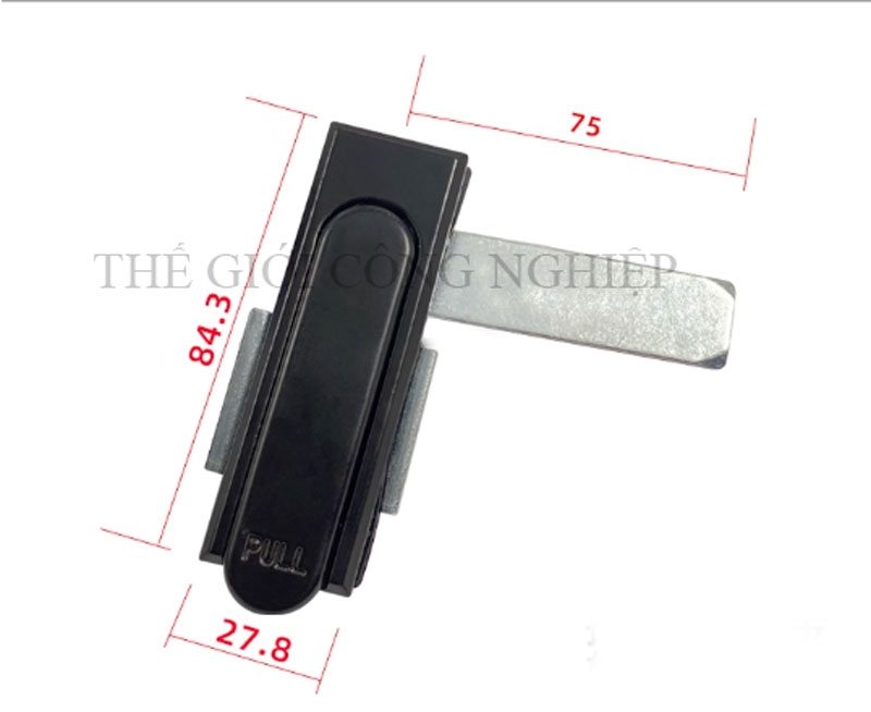 Khóa tủ điện MS717-1 | Khóa phẳng cửa tủ, khóa tủ phân phối, khóa cơ khí