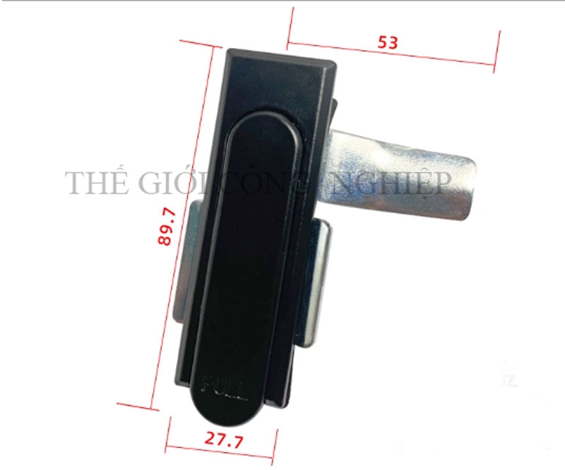 Khóa tủ điện MS717-1 | Khóa phẳng cửa tủ, khóa tủ phân phối, khóa cơ khí