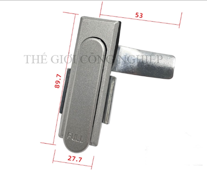 Khóa tủ điện MS717-1 | Khóa phẳng cửa tủ, khóa tủ phân phối, khóa cơ khí