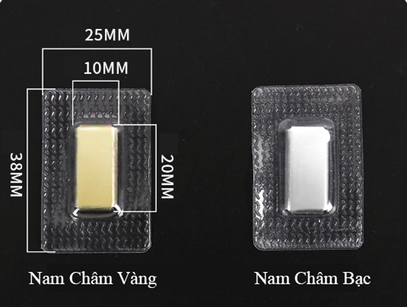 Khuy nam châm siêu hút ẩn túi xách rèm cửa – nút hít từ tính âm dương
