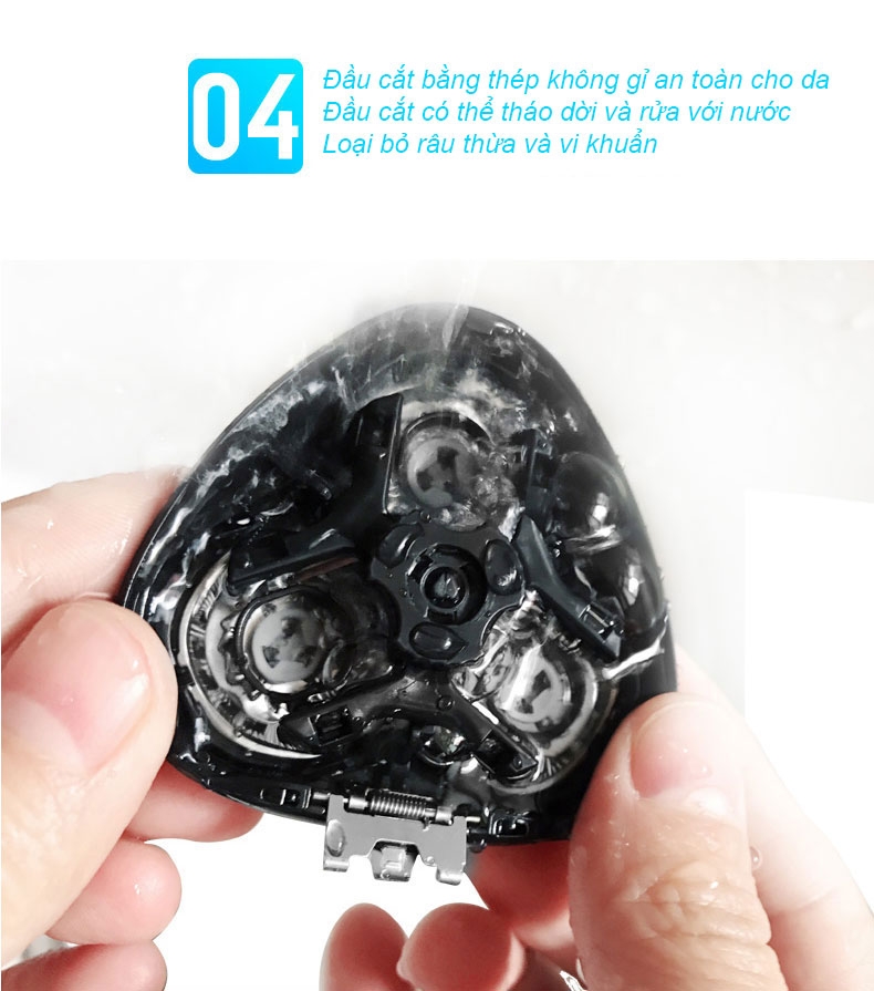 Máy cạo râu  Runwe RS939 râu đa năng cao cấp chống nước toàn thân