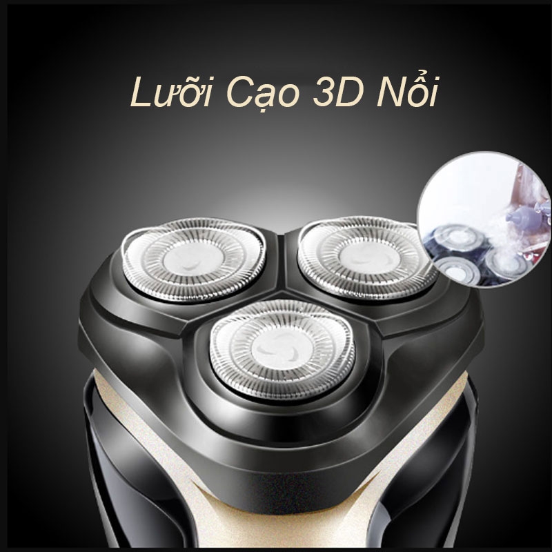 Máy cạo râu  Runwe RS939 râu đa năng cao cấp chống nước toàn thân