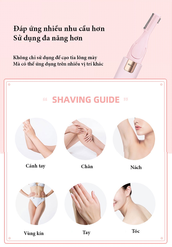 Máy cạo tỉa lông mày Mini KD891