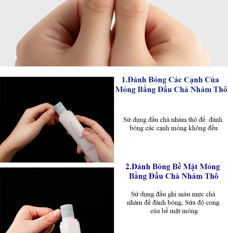 Máy mài đánh bóng móng tay bằng không dây cao cấp
