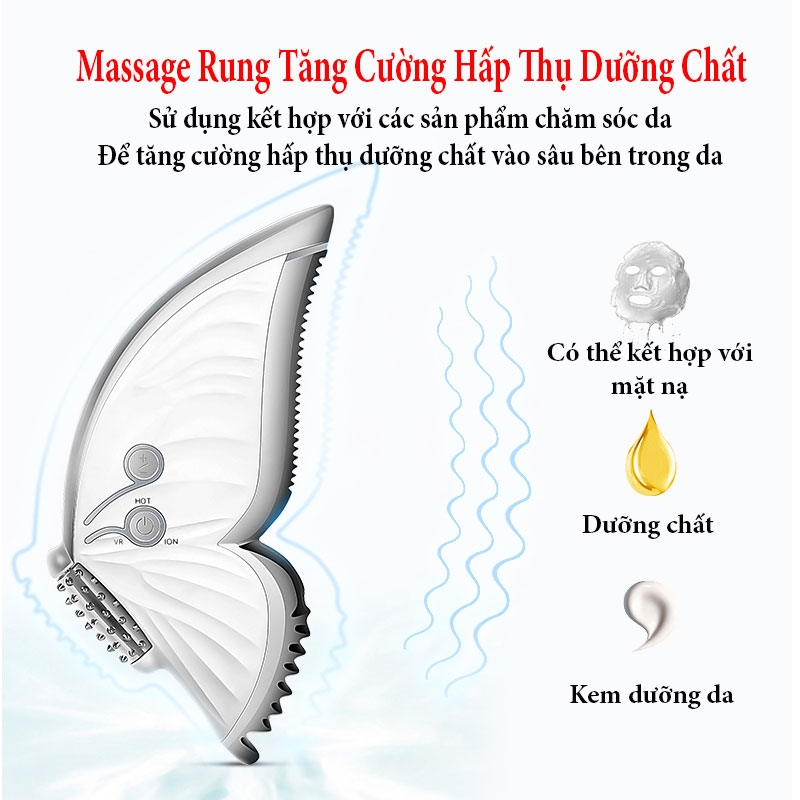 Máy massage nâng cơ mặt V line K-SKIN thế hệ mới cánh bướm KD887