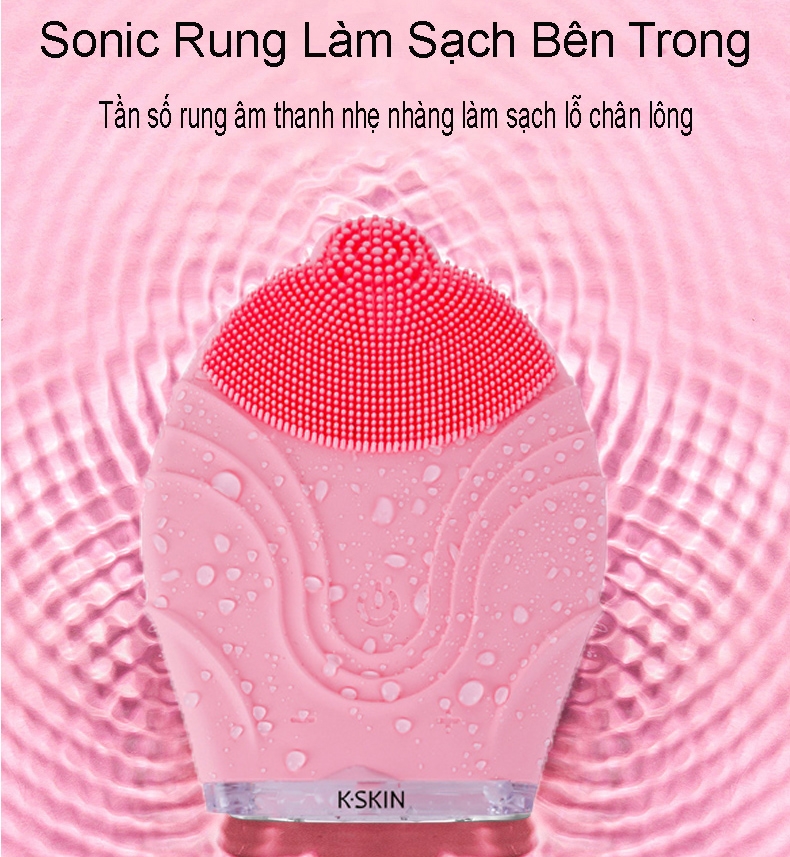 Máy rửa mặt và massage da mặt K-SKIN làm sạch sâu, se klhít lỗ chân lông KD308