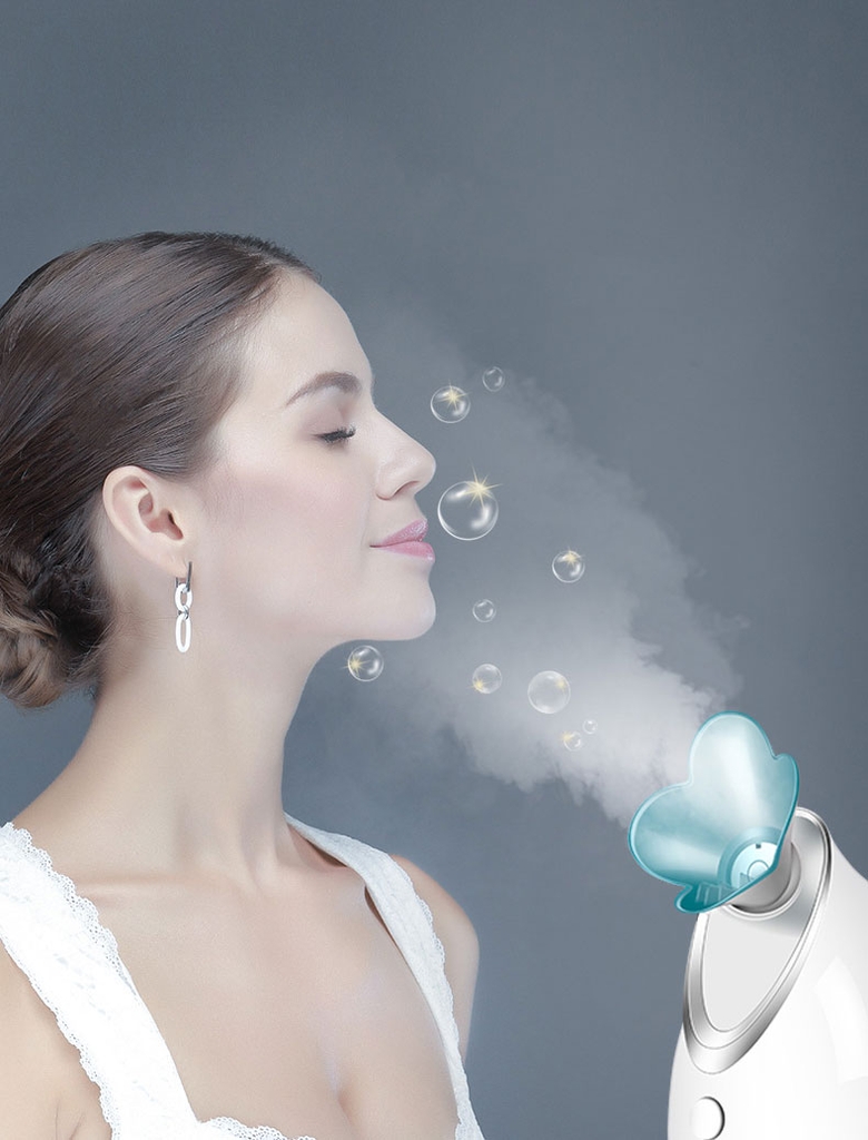 Máy xông hơi da mặt ION KD2330 có thể kết hợp xông với tinh dầu chăm sóc trẻ hóa da mặt