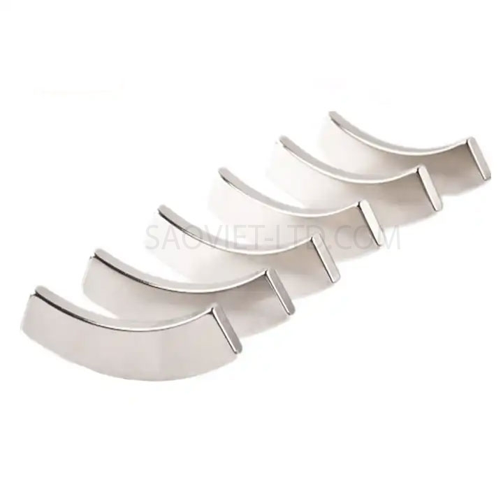 Nam Châm Neodymium Hình Thang Hoặc Cung Tròn Cho Roto Động Cơ