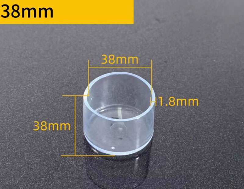Nút bịt đầu ống vuông PVC trong suốt – Nắp chụp chân bàn ghế, ống sắt