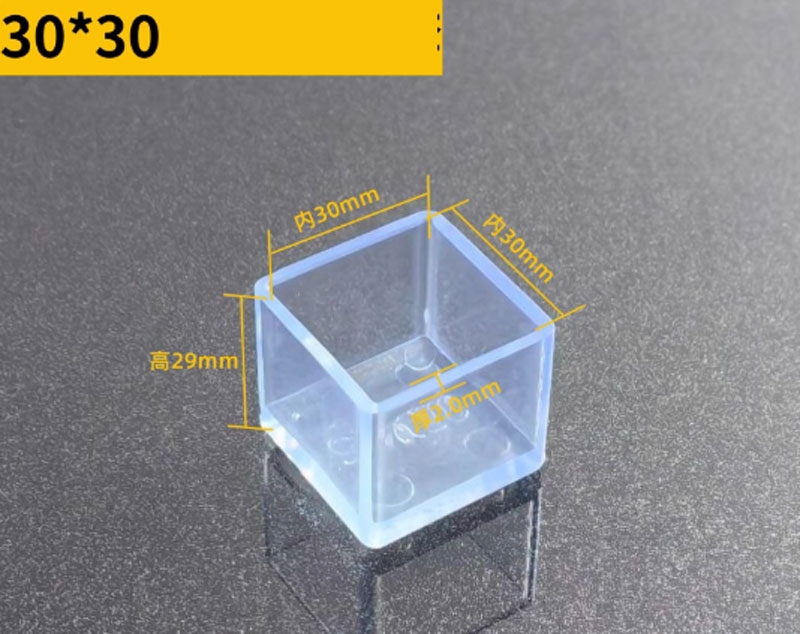 Nút bịt đầu ống vuông PVC trong suốt – Nắp chụp chân bàn ghế, ống sắt