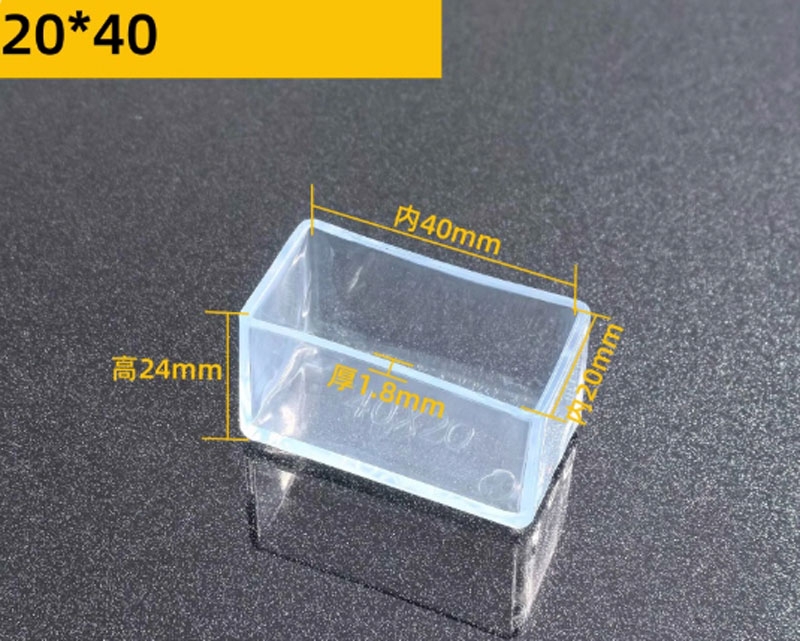 Nút bịt đầu ống vuông PVC trong suốt – Nắp chụp chân bàn ghế, ống sắt