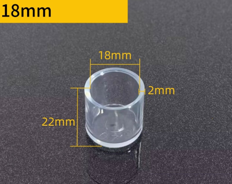 Nút bịt đầu ống vuông PVC trong suốt – Nắp chụp chân bàn ghế, ống sắt