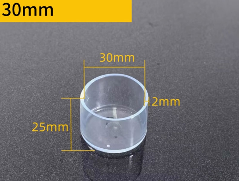 Nút bịt đầu ống vuông PVC trong suốt – Nắp chụp chân bàn ghế, ống sắt