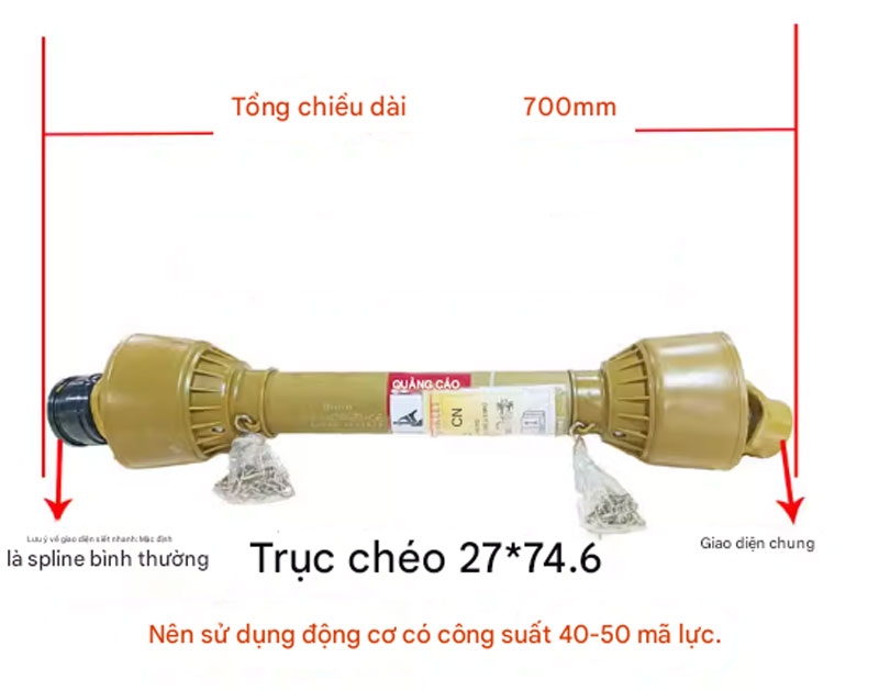 Trục các đăng máy nông nghiệp – 20–200HP