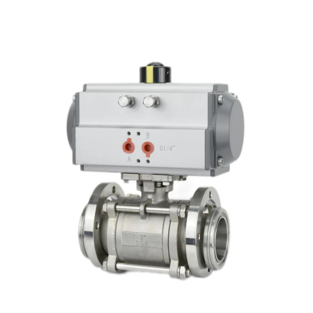 Van Bi Khí Nén Chân Không Ba Mảnh GB6070 Mặt Bích Rời GUQ