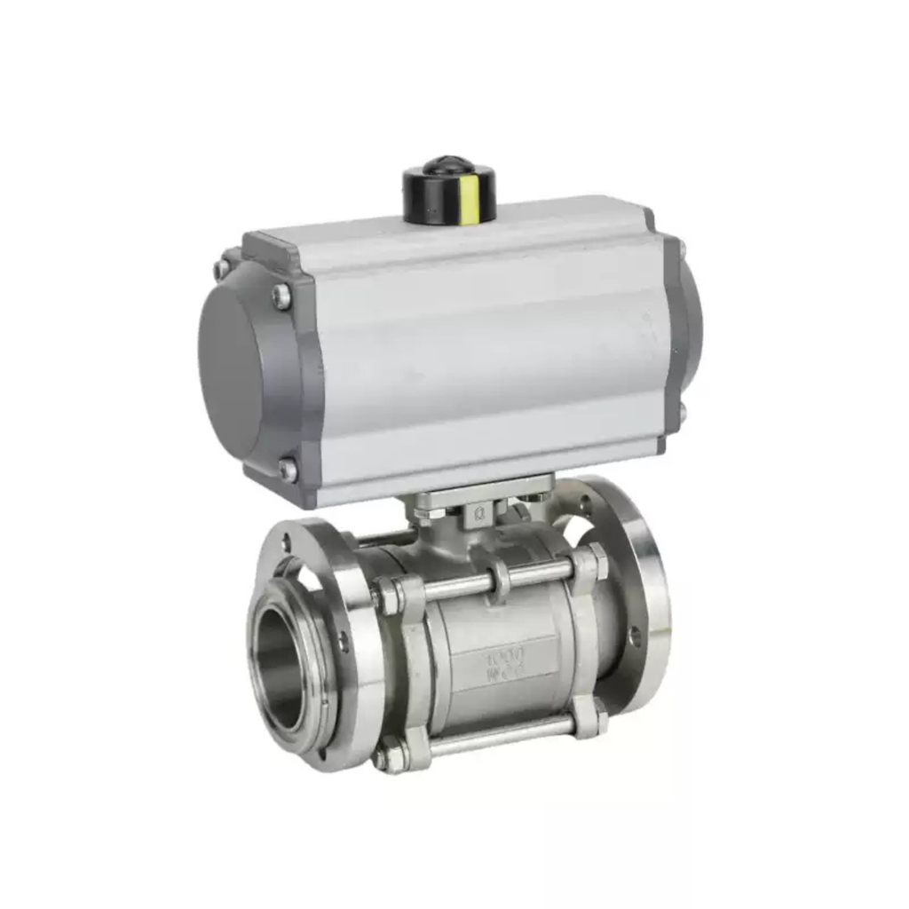 Van Bi Khí Nén Chân Không Ba Mảnh GB6070 Mặt Bích Rời GUQ