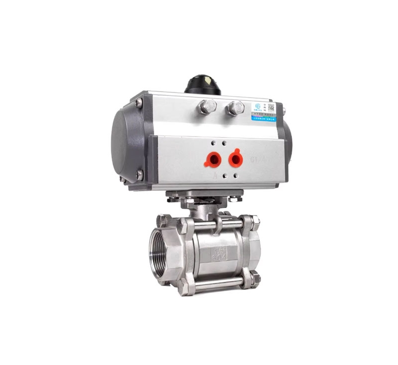 Van bi khí nén Q611F 3PC – thân inox 304, nối ren trong DN15, 20, 25, 32, 40, 50, 65, 80, 100