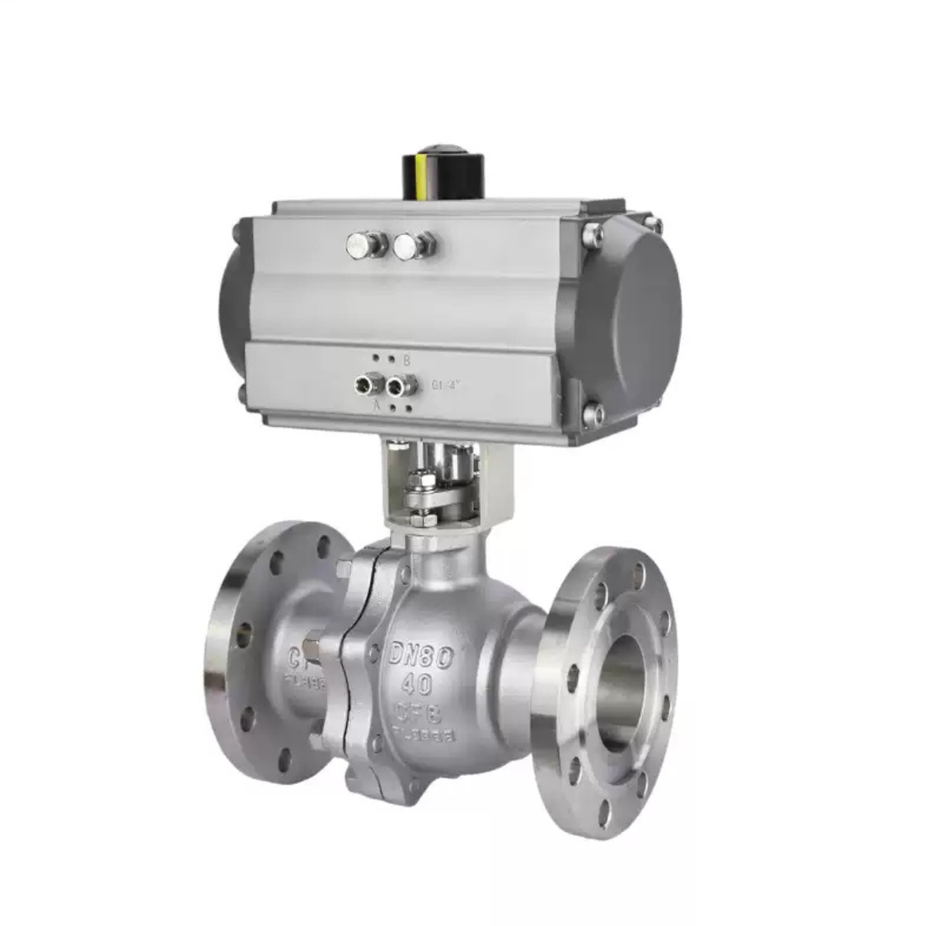 Van Bi Mặt Bích Khí Nén Bằng Thép Không Gỉ 304 Q641F-40P