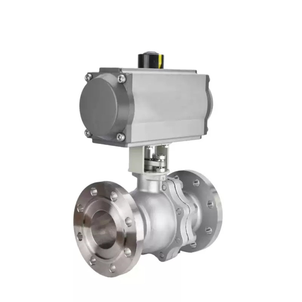 Van Bi Mặt Bích Khí Nén Bằng Thép Không Gỉ 304 Q641F-40P